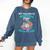 My Favorite Baseball Player Calls Me Dad Ice Cream Drip Comfort Colors Sweatshirt Blue Jean
