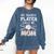 My Favorite Player Calls Me Mom Baseball Mom Game Day Comfort Colors Sweatshirt Blue Jean