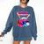 Game Kindergarten Baseball Ice Cream Drip On Back To School Comfort Colors Sweatshirt Blue Jean