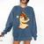 Ghost Baseball Halloween Costume Men Boys Kids Comfort Colors Sweatshirt Blue Jean