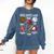 God Says I Am Baseball Player Catcher Pitcher Boys Men Comfort Colors Sweatshirt Blue Jean