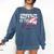 Godfather Rookie Of Year 1st Birthday Baseball Theme Comfort Colors Sweatshirt Blue Jean