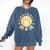 Groovy Retro Floral Happy Smiling Face Baseball Mom Comfort Colors Sweatshirt Blue Jean Groovy Retro Floral Happy Smiling Face Baseball Mom Comfort Colors Sweatshirt Blue Jean
