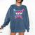 Happy 100 Days Of School Baseball Drip Theme Party 100th Day Comfort Colors Sweatshirt Blue Jean