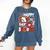 Happy 100 Days Of School Baseball Football PE Teacher Comfort Colors Sweatshirt Blue Jean