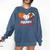 Happy Valentine’s Day Basketball Football Baseball Hearts Comfort Colors Sweatshirt Blue Jean