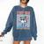 I Hit 100 Days Of School Baseball Ice Cram Drip 100th Boys Comfort Colors Sweatshirt Blue Jean