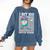 I Hit 100 Days Of School Baseball Ice Cream Drip Boys Girls Comfort Colors Sweatshirt Blue Jean