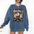 Home Run Baseball Mom Comfort Colors Sweatshirt Blue Jean