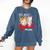 Hot Mess Always Stressed Baseball Mom Comfort Colors Sweatshirt Blue Jean