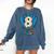 Ice Cream Baseball Glove 8th Birthday Edition Comfort Colors Sweatshirt Blue Jean Ice Cream Baseball Glove 8th Birthday Edition Comfort Colors Sweatshirt Blue Jean