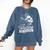 I'Ll Be Waiting For You At Home Baseball Comfort Colors Sweatshirt Blue Jean