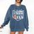 I'm Not Just His Mom I'm His One Fan Proud Baseball Mom Comfort Colors Sweatshirt Blue Jean