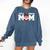 I'm A Proud Mom Football Baseball Mom Comfort Colors Sweatshirt Blue Jean