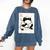 Japanese Grumpy Frog Baseball Player Baseball Comfort Colors Sweatshirt Blue Jean