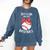 Just A Girl Who Loves Baseball Cute Retro Baseball Lover Comfort Colors Sweatshirt Blue Jean