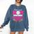 Just A Good Mom With A Baseball Bat Baseball Mom Comfort Colors Sweatshirt Blue Jean