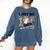 I Just Hit 100 Days Of School Camo Baseball 100 Days Smarter Comfort Colors Sweatshirt Blue Jean
