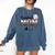 Leopard Baseball Mom Mama Mommy Sport Comfort Colors Sweatshirt Blue Jean