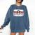 Leopard Baseball Mom Mama Mother's Day Son Daughter Boys Comfort Colors Sweatshirt Blue Jean