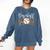 Leopard Baseball Mom Matching Baseball Mama Family Matching Comfort Colors Sweatshirt Blue Jean