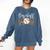 Leopard Baseball Mom Matching Baseball Mama Family Matching Premium Comfort Colors Sweatshirt Blue Jean