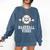 Leopard Baseball Vibes Game Day Softball Life Mom Comfort Colors Sweatshirt Blue Jean