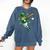 Leprechaun Play Baseball St Patrick's Day Men Kid Boys Comfort Colors Sweatshirt Blue Jean