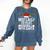 Most Likely To Play Baseball With Santa Christmas Baseball Comfort Colors Sweatshirt Blue Jean