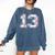 Lucky Number 13 Baseball Mom Baseball Number 13 Lucky 13 Comfort Colors Sweatshirt Blue Jean Lucky Number 13 Baseball Mom Baseball Number 13 Lucky 13 Comfort Colors Sweatshirt Blue Jean