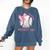 Mama Biggest Fan Coquette Bow Baseball Mom Fan Mother's Day Comfort Colors Sweatshirt Blue Jean Mama Biggest Fan Coquette Bow Baseball Mom Fan Mother's Day Comfort Colors Sweatshirt Blue Jean