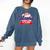 Mama Rookie Of Year 1st Birthday Baseball Theme Matching Comfort Colors Sweatshirt Blue Jean