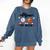 Mom Of Both Basketball Baseball Mom Comfort Colors Sweatshirt Blue Jean