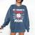 Mother's Day Baseball Mom Comfort Colors Sweatshirt Blue Jean