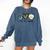Peace Love Baseball Lover Motif For Women Pink Baseball Mom Comfort Colors Sweatshirt Blue Jean