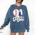 Proud Ball Mom Volleyball Baseball Mom Heart Comfort Colors Sweatshirt Blue Jean Proud Ball Mom Volleyball Baseball Mom Heart Comfort Colors Sweatshirt Blue Jean