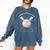 PROUD BASEBALL MOM Comfort Colors Sweatshirt Blue Jean
