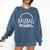 Proud Baseball Mom Era Baseball Game Day T-Ball Mom Son Comfort Colors Sweatshirt Blue Jean