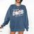Proud Mama Of A 2026 Senior Baseball Graduation Mom Comfort Colors Sweatshirt Blue Jean