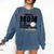 Proud Mom Of An Awesome Baseball Player Baseball Mom Comfort Colors Sweatshirt Blue Jean