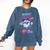 Respect The Drip Baseball Bat Sunglasses Mascot Comfort Colors Sweatshirt Blue Jean