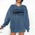 Retro Baseball Mama Groovy Baseball Mom Comfort Colors Sweatshirt Blue Jean