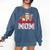 Retro Coffee Baseball Mama Mother's Day Baseball Mom Premium Comfort Colors Sweatshirt Blue Jean