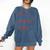 Retro Eat Sleep Take Kids To Sports Repeat Game Day Baseball Comfort Colors Sweatshirt Blue Jean