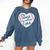 Retro My Heart Is On That Field Baseball Mom Mother's Day Comfort Colors Sweatshirt Blue Jean Retro My Heart Is On That Field Baseball Mom Mother's Day Comfort Colors Sweatshirt Blue Jean