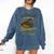 Riverside Ravagers Retro Minor League Baseball Comfort Colors Sweatshirt Blue Jean