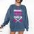 Self Expression Cool Baseball Mom Positive Thinking Comfort Colors Sweatshirt Blue Jean