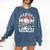 Senior 23 Baseball Mom Class Of 2023 Graduated Mother's Day Comfort Colors Sweatshirt Blue Jean