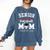 Senior Baseball Mom 2024 Senior Mom Class Of 2024 Baseball Comfort Colors Sweatshirt Blue Jean