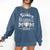 Senior Baseball Mom 2024 Class Of 2024 Graduation Comfort Colors Sweatshirt Blue Jean